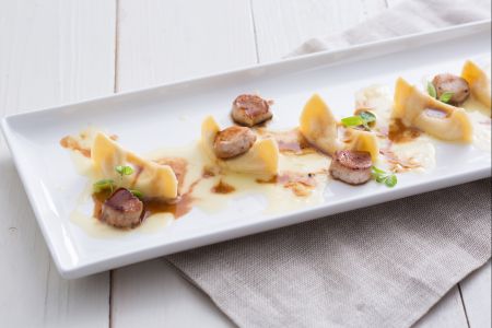 Casoncelli de polenta avec lapin