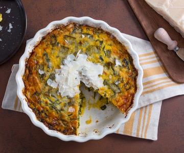 Flan de légumes et Grana Padano