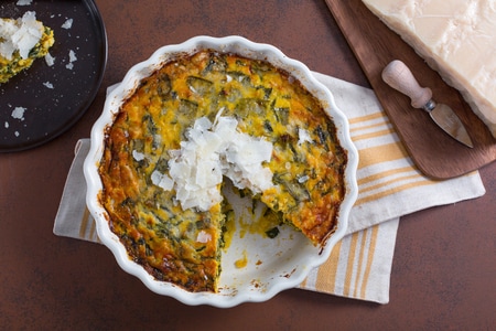 Flan de légumes et Grana Padano