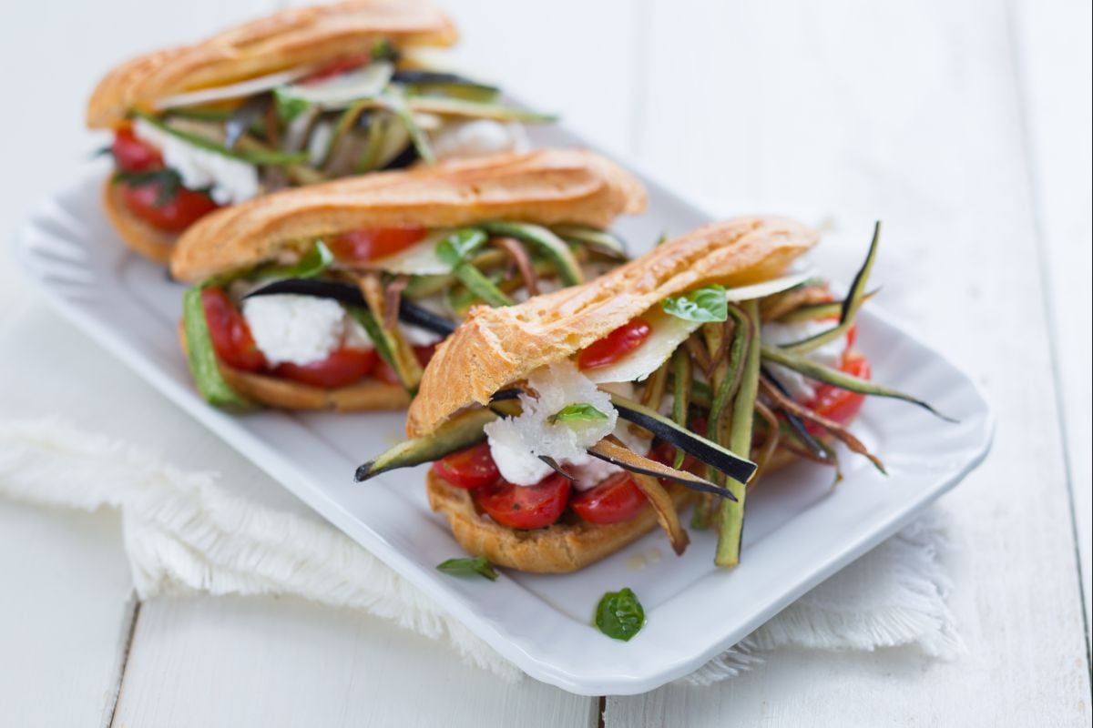 Éclairs salés végétariens