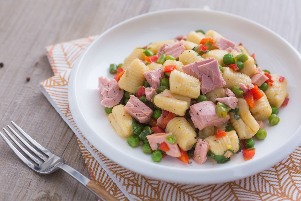 Gnocchi aux légumes de saison et thon