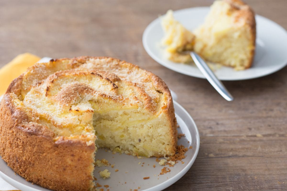 Gâteau noix de coco et ananas