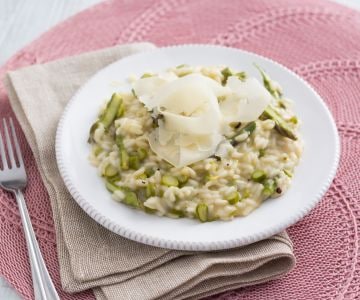 Risotto aux asperges et raspadura