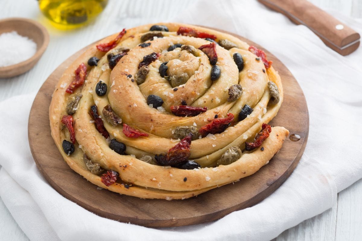 Focaccia roulée