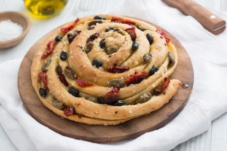 Focaccia roulée