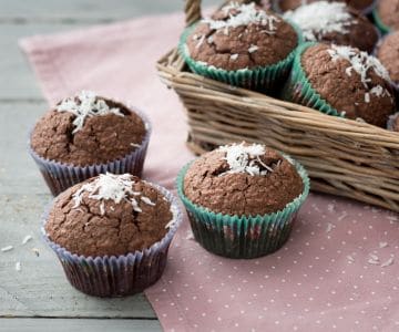 Muffins noix de coco et chocolat