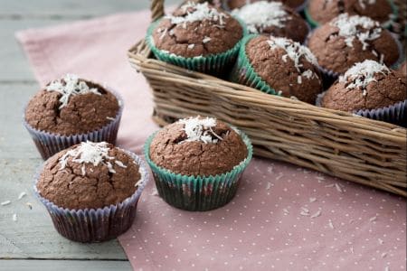 Muffins noix de coco et chocolat