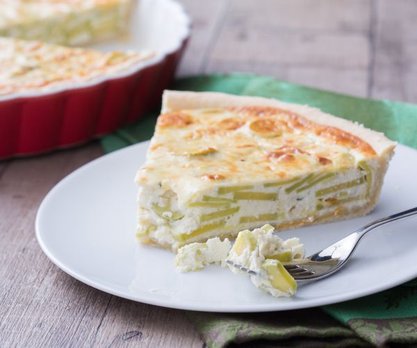 Quiche de courgettes trompette