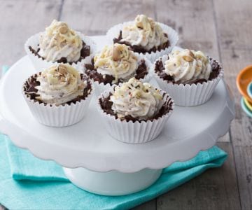 Coupes au chocolat croquantes avec crème au mascarpone