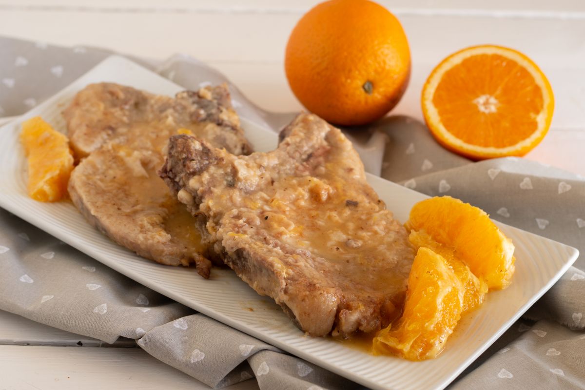 Côtelettes à la sauce à l'orange
