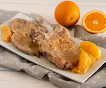 Côtelettes à la sauce à l'orange
