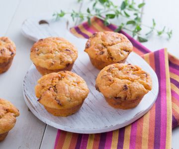Muffins salés sans œufs