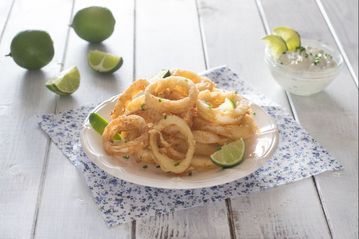 Calamars frits à la bière