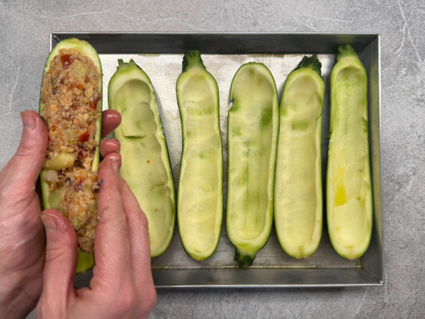 Courgettes farcies végétariennes - step 2